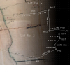 Hougendobler plot as it appeared on the Hempfield Manor map (left) and as plotted from the deed using LibreCAD (right).